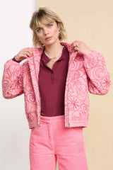 Dreams Embroidered Jacket, Pink