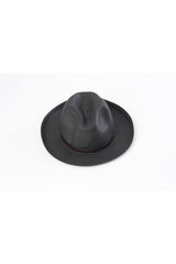 Foldable Borsolino Hat, Black