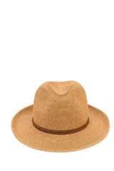 Foldable Borsolino Hat, Havane