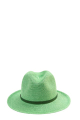 Foldable Borsolino Hat, Green